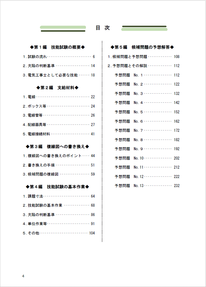 第二種電気工事士 技能試験 候補問題解説 2026年度版(令和8年度版